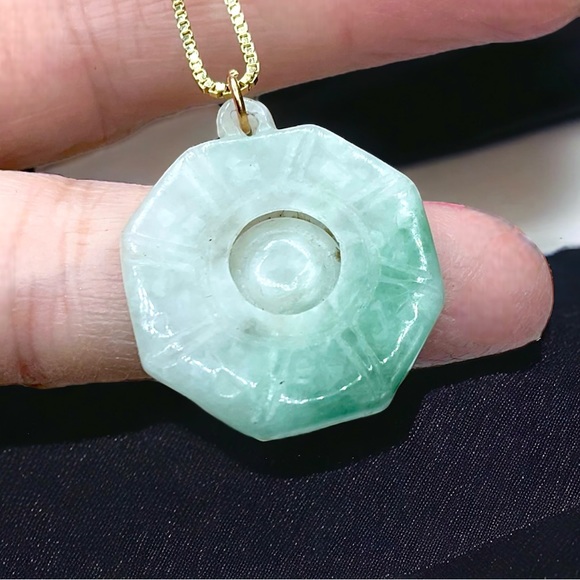 🌺Vintage Jade Pendent Necklace - Picture 3 of 12